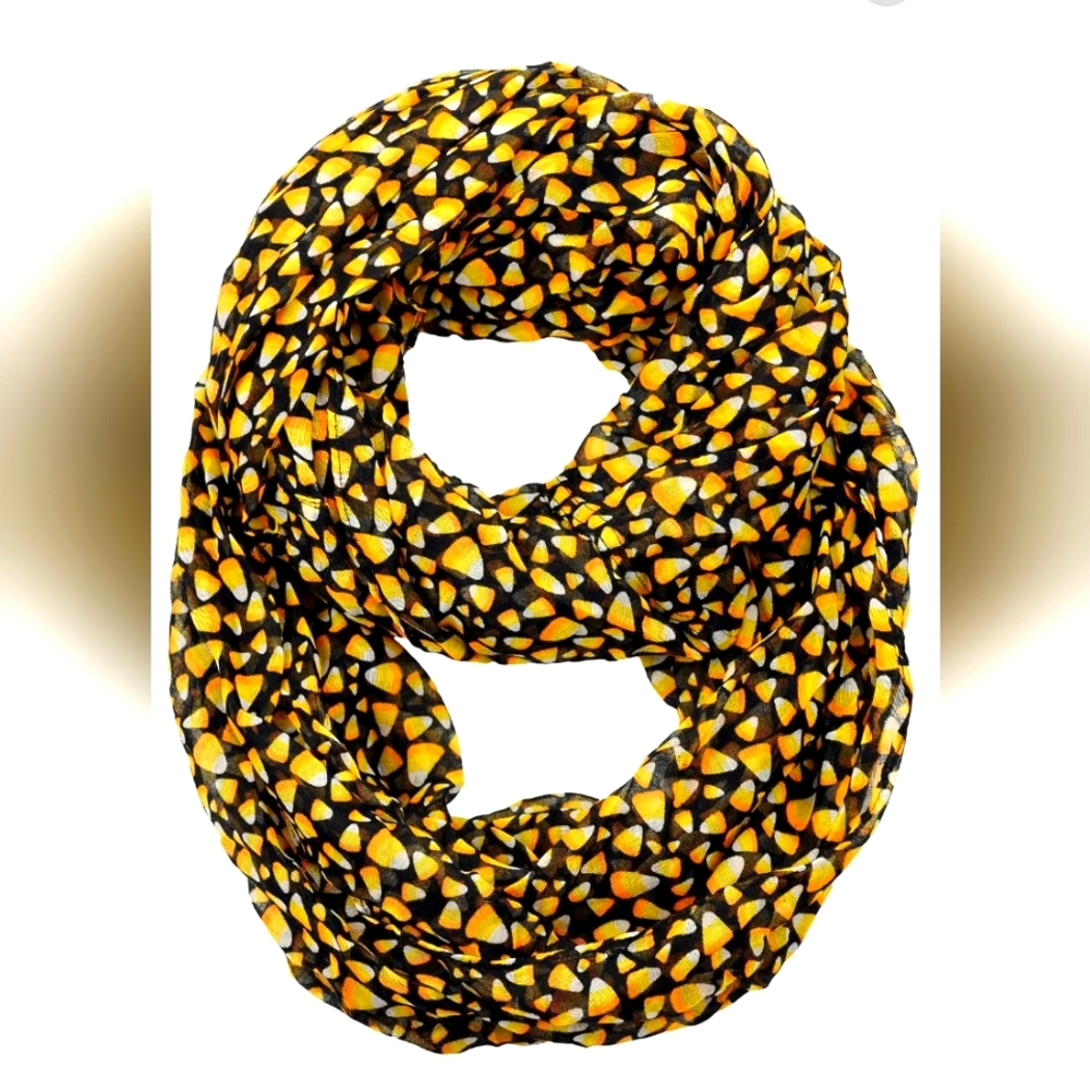 Sheer Loop Candy Corn Infinity Scarf